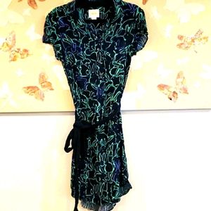 Anthropologie Maeve collard dress